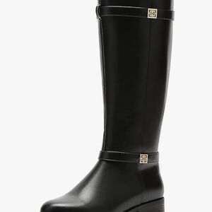 Elegant Black Knee-High Boots